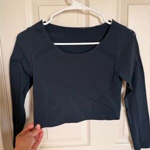 Lululemon Athletica Black Crop Top